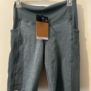 The North Face Gray Bike Shorts with Elastic Waistband